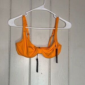 Cuup Bright Orange Underwire Bikini Top